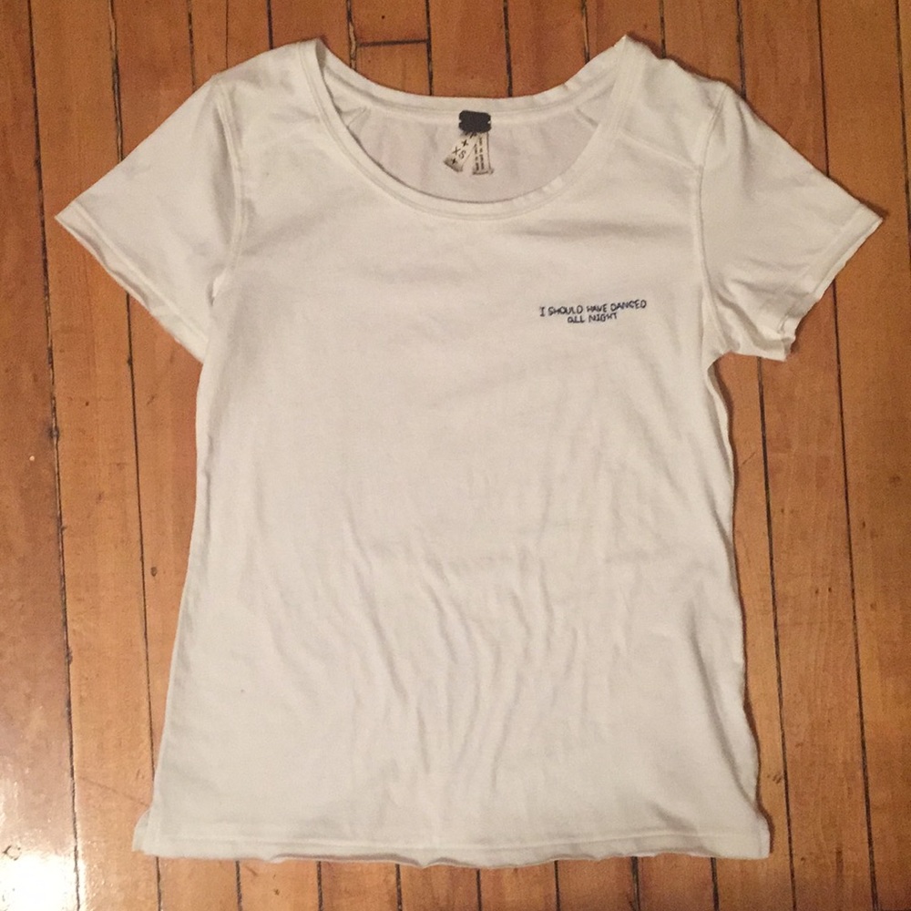 White Graphic Tee Shirt